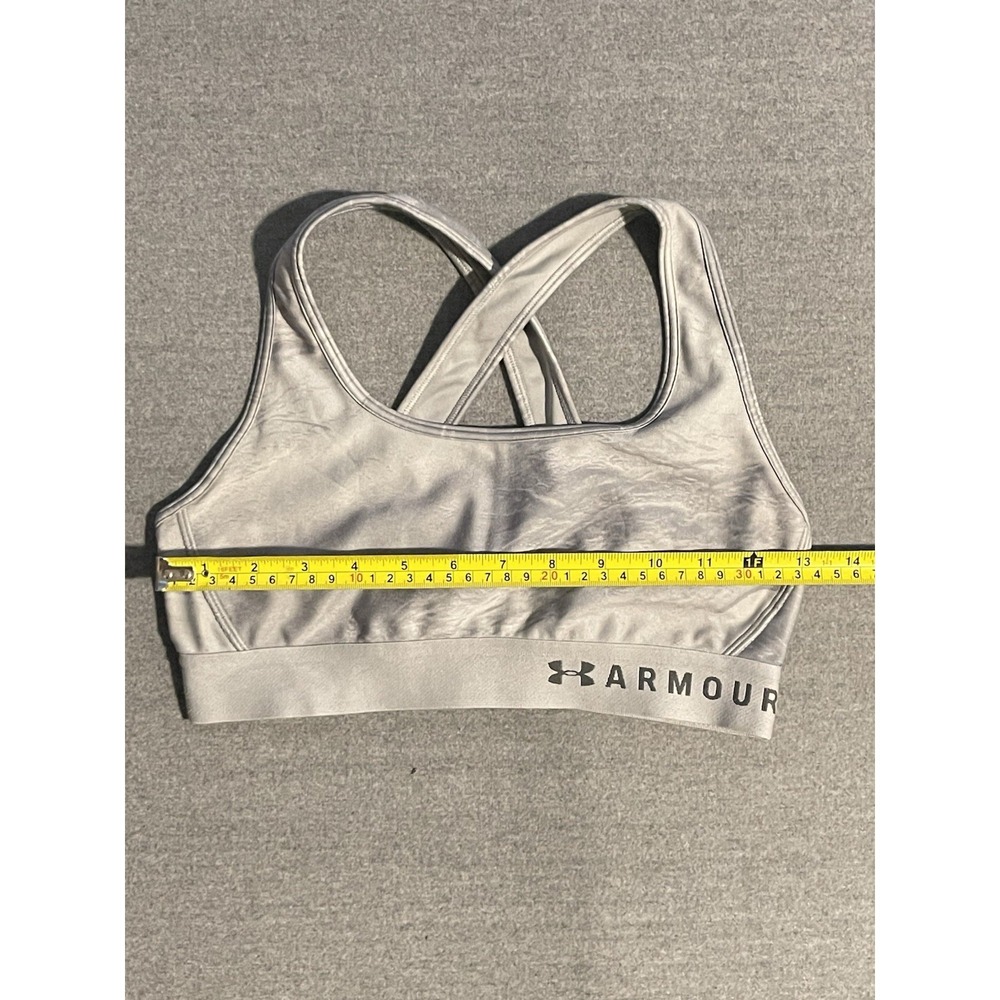 Under Armour Women's‎ Gray Sports Bra Small Crossback Compression Gym Workout